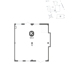 Помещение, 121.3 м²