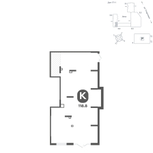 Помещение, 118.8 м²